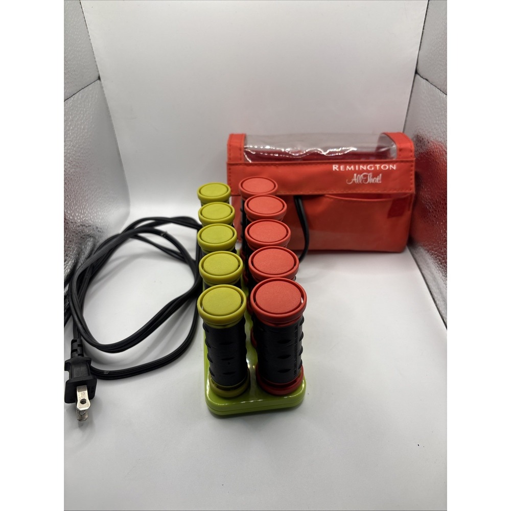 Remington All That Travel Heated Hair Rollers Set with Case 10 Rollers Tested - Picture 2 of 6